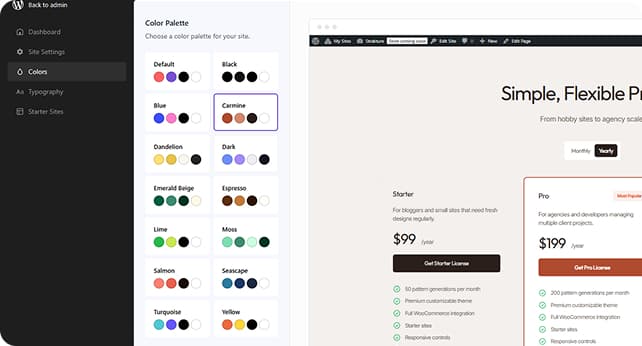 Style Variations Built In
