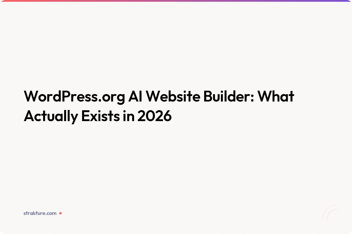 Featured image for WordPress.org AI Website Builder article