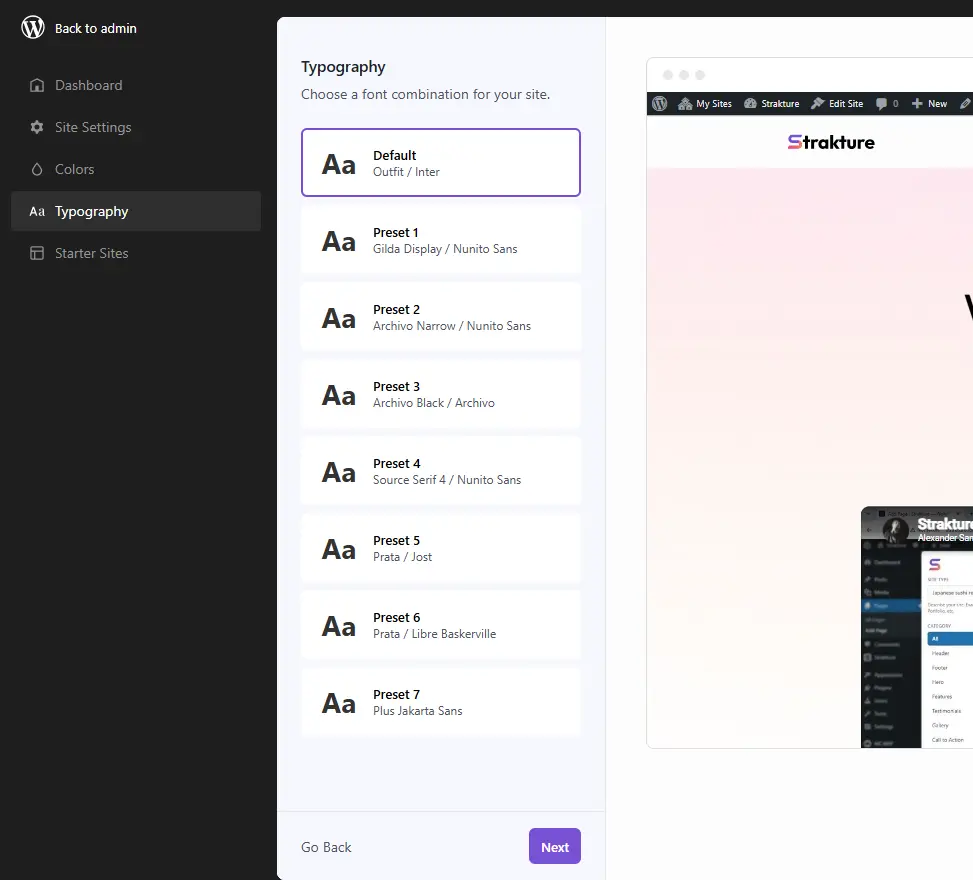 Strakture font variations
